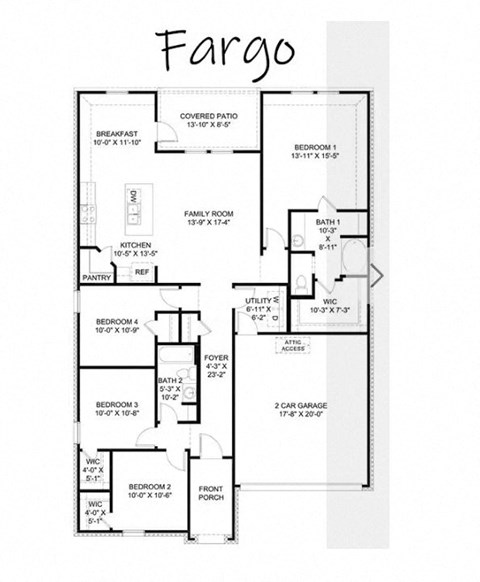 a floor plan of a house